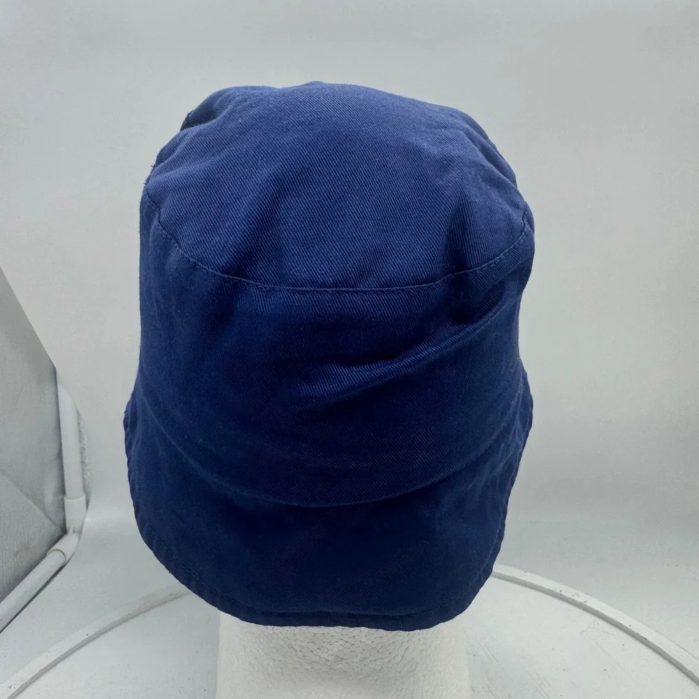 Toddler Kids Navy Blue Monster Face Bucket Hat Cotton Twill Sun Hat One Size